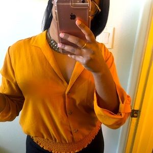 Yellow Boho Blouse